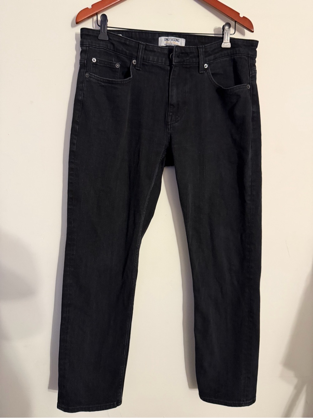 ONLY & SONS Black Slim Straight Jeans